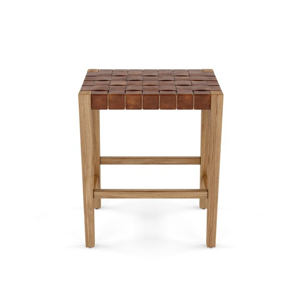 ceylon woven backless counter stool