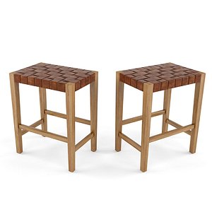 Ceylon Woven Backless Counter Height Barstool