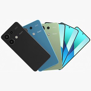 Xiaomi Redmi Note 13 4G All Colors 3D