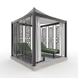 Poolside Cabana 21 3D model