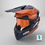 KTM モトクロスヘルメット ゴーグル付き オレンジブルー