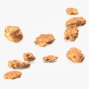 3D model Metallic Copper Small Minerals