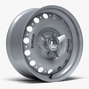 d-type racing wheel dunlop 3D model