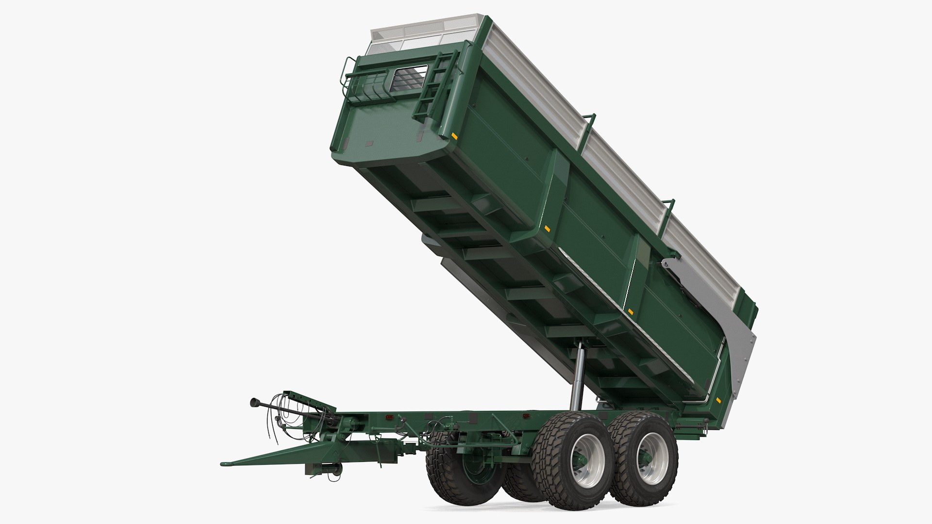 Agricultural Tipper Trailer Clean Rigged 3D model preview