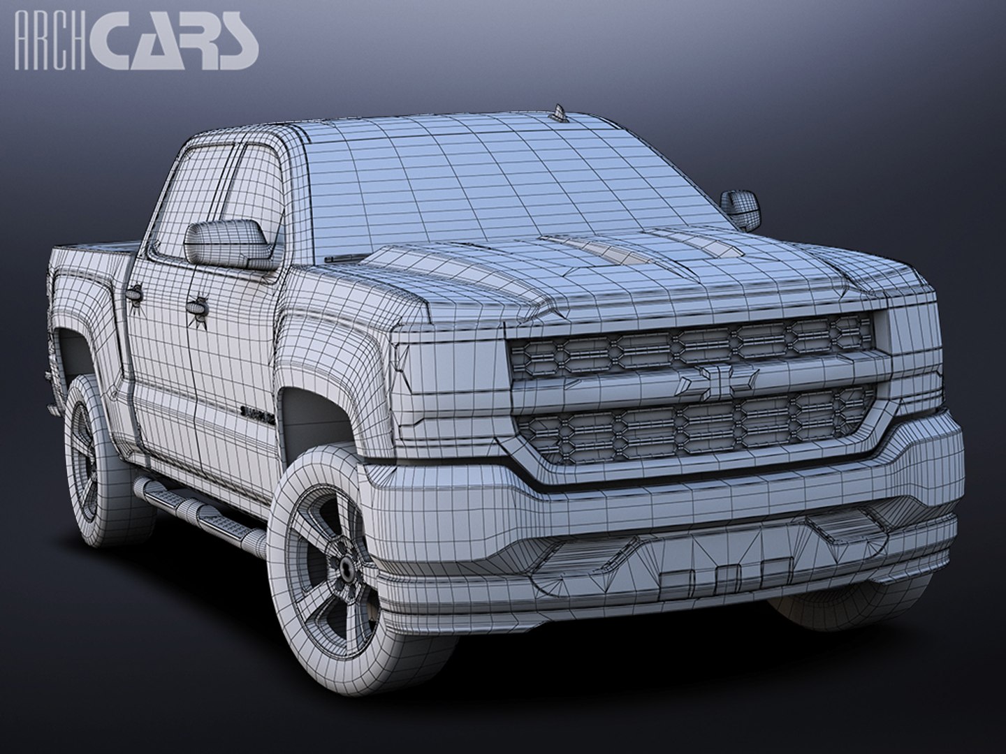 3d Model Chevrolet Silverado Sd