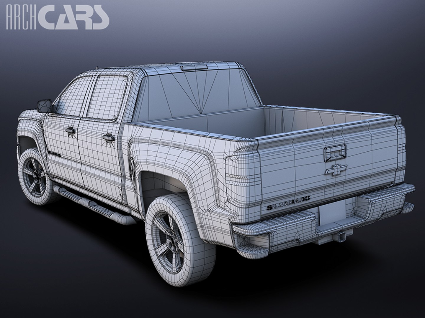 3d Model Chevrolet Silverado Sd