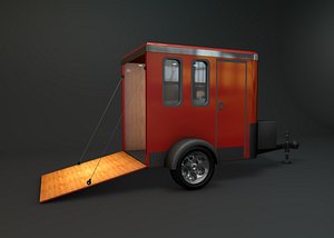 enclosed trailer 3D