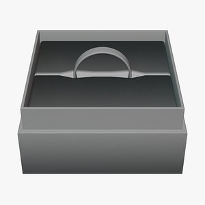 3D Basic Ring Box Display - Geometry Only No Textures No Materials