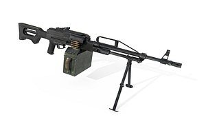 PKP Pecheneg Machine Gun 3D model