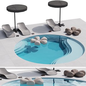 3D model 518 exterior and architecture 10 swimming pool 02