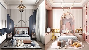 Bedroom 01 and 02 - Super CAT 3D model