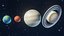 Stylized Solar System 3D Model