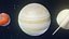 Stylized Solar System 3D Model