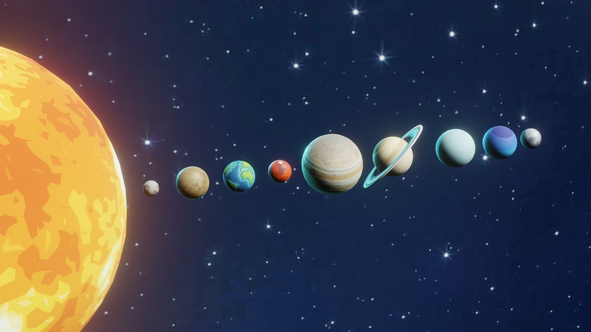 the solar system 3d hd wallpaper