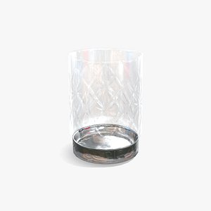 Glass 50g 3 Midpoly 3D model