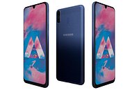 Samsung Galaxy M30 Gradation Blue Low Poly