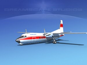 3d fairchild f-27 fokker