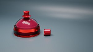 Round romantic concept perfume 3D model
