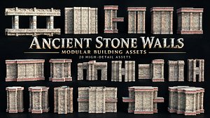 Ancient Stone Walls Modular Building Kit
