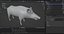 Pelliccia di cinghiale truccata e animazione in Blender