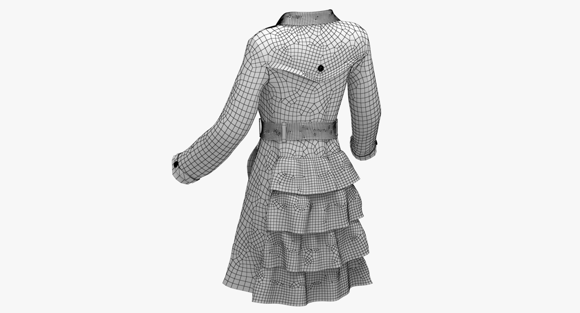 Women Raincoat 3D Model - TurboSquid 1362511