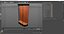 Curved Wall Display Case Brown
