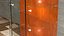 Curved Wall Display Case Brown