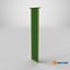 Wall Banner Rectangle Green(1) 3D