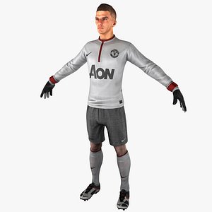 3ds max soccer goalie rigged