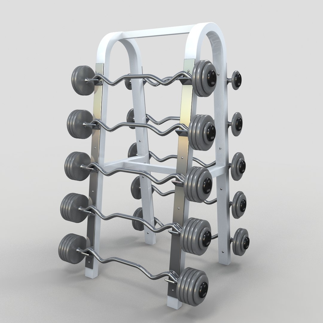 Barbells Rack 3d Max