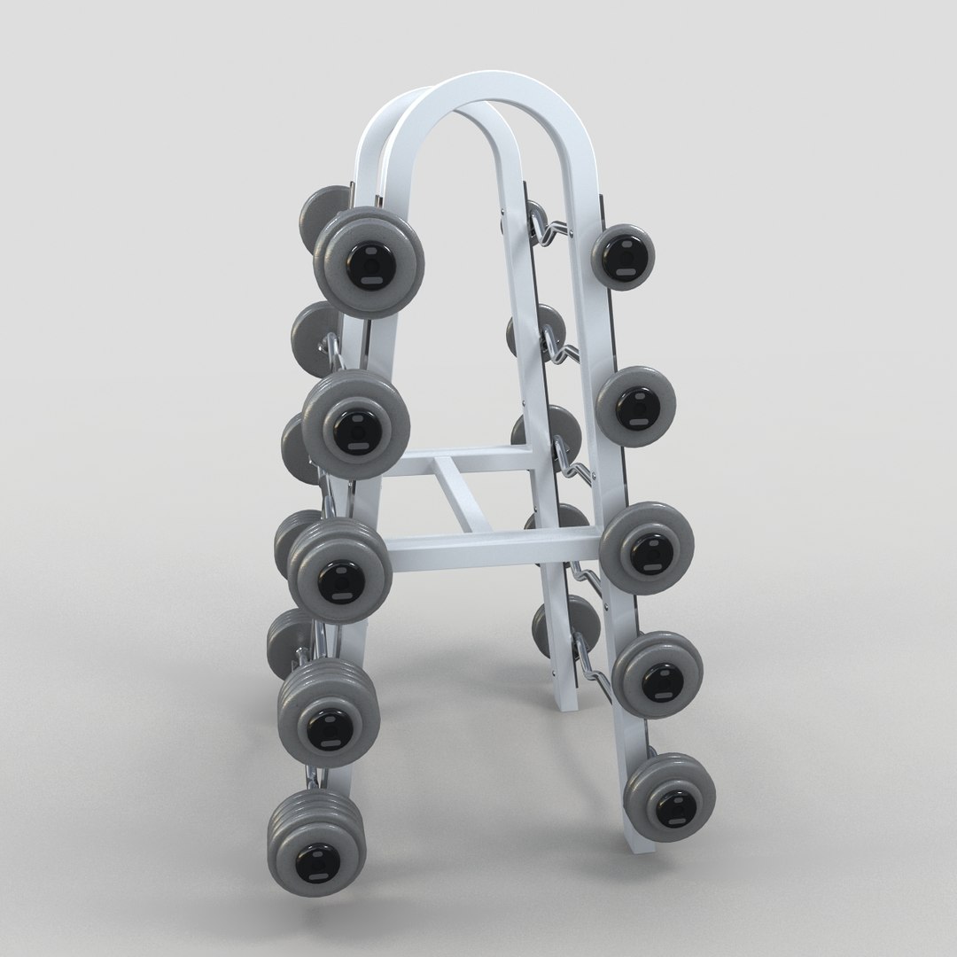 Barbells Rack 3d Max