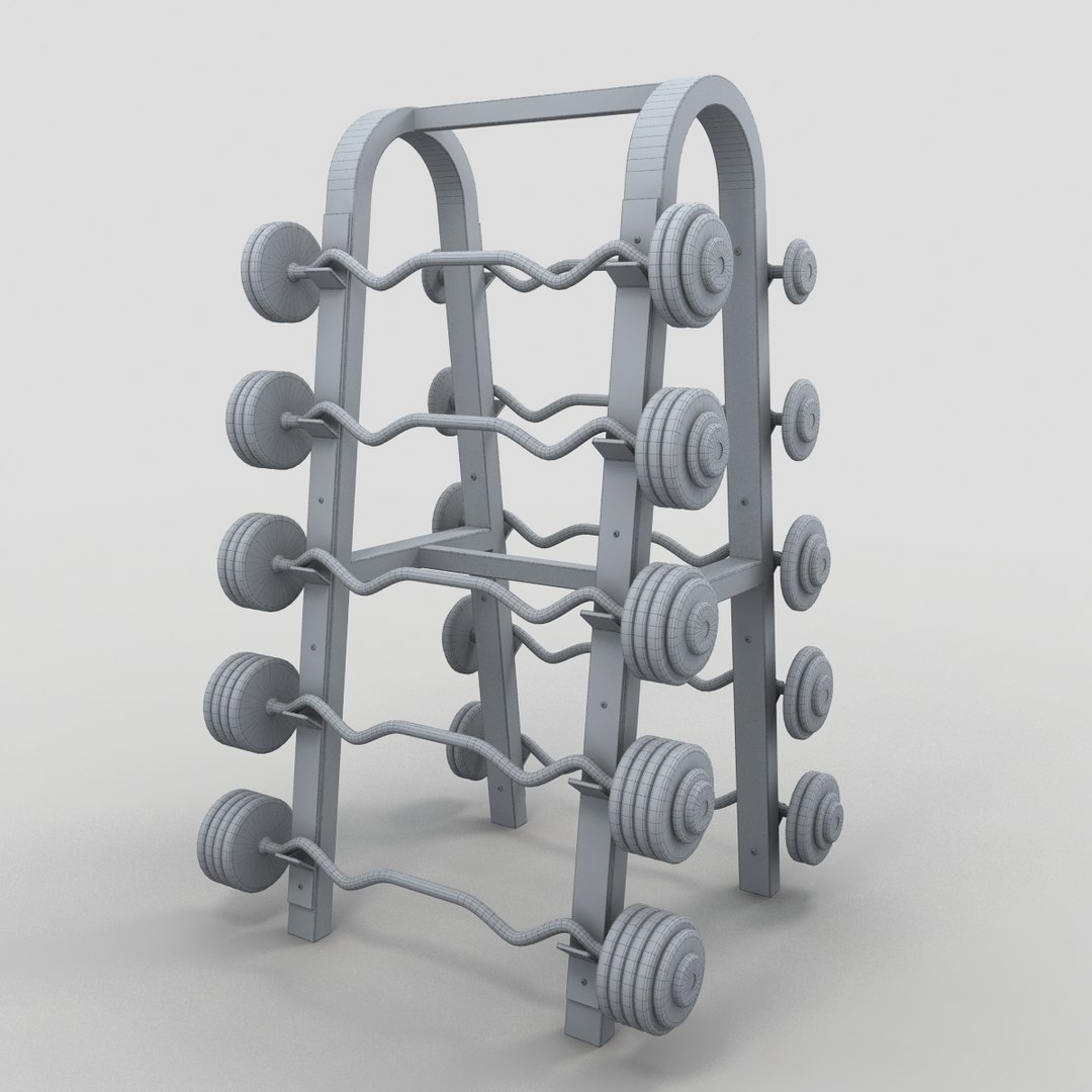 Barbells Rack 3d Max