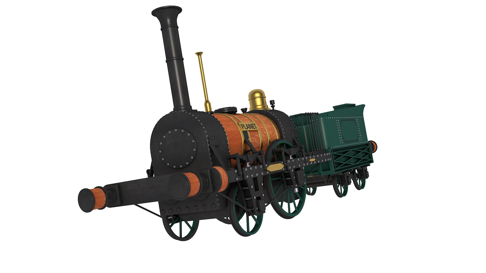 Planet By Robert Stephenson 1830 Locomotive 3D Model - TurboSquid 2235726