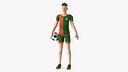 Low Poly Football Player