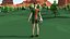 Gracz piłki nożnej Low Poly