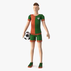 Low Poly Football Player