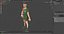 Gracz piłki nożnej Low Poly