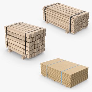Stacked Wood Planks Collection