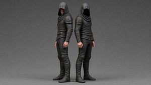 3D Assassin-Thief-Rogue - Rigged