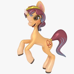 3d model unicorn cartoon