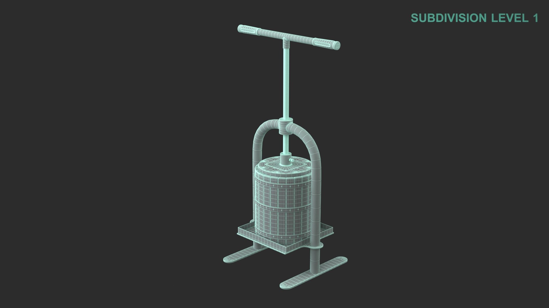 Vine Press 3D model https://p.turbosquid.com/ts-thumb/Ui/VKTFas/0i/wireframe0006/jpg/1661151404/1920x1080/fit_q87/da7a5db67bf0ef61092372d91eaf29b39805d939/wireframe0006.jpg