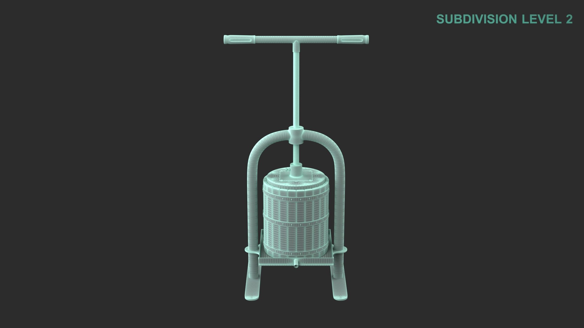 Vine Press 3D model https://p.turbosquid.com/ts-thumb/Ui/VKTFas/oJ/wireframe0002/jpg/1661151403/1920x1080/fit_q87/ea0cb6a256970c3d268f3791d40f0a4808ec69a1/wireframe0002.jpg