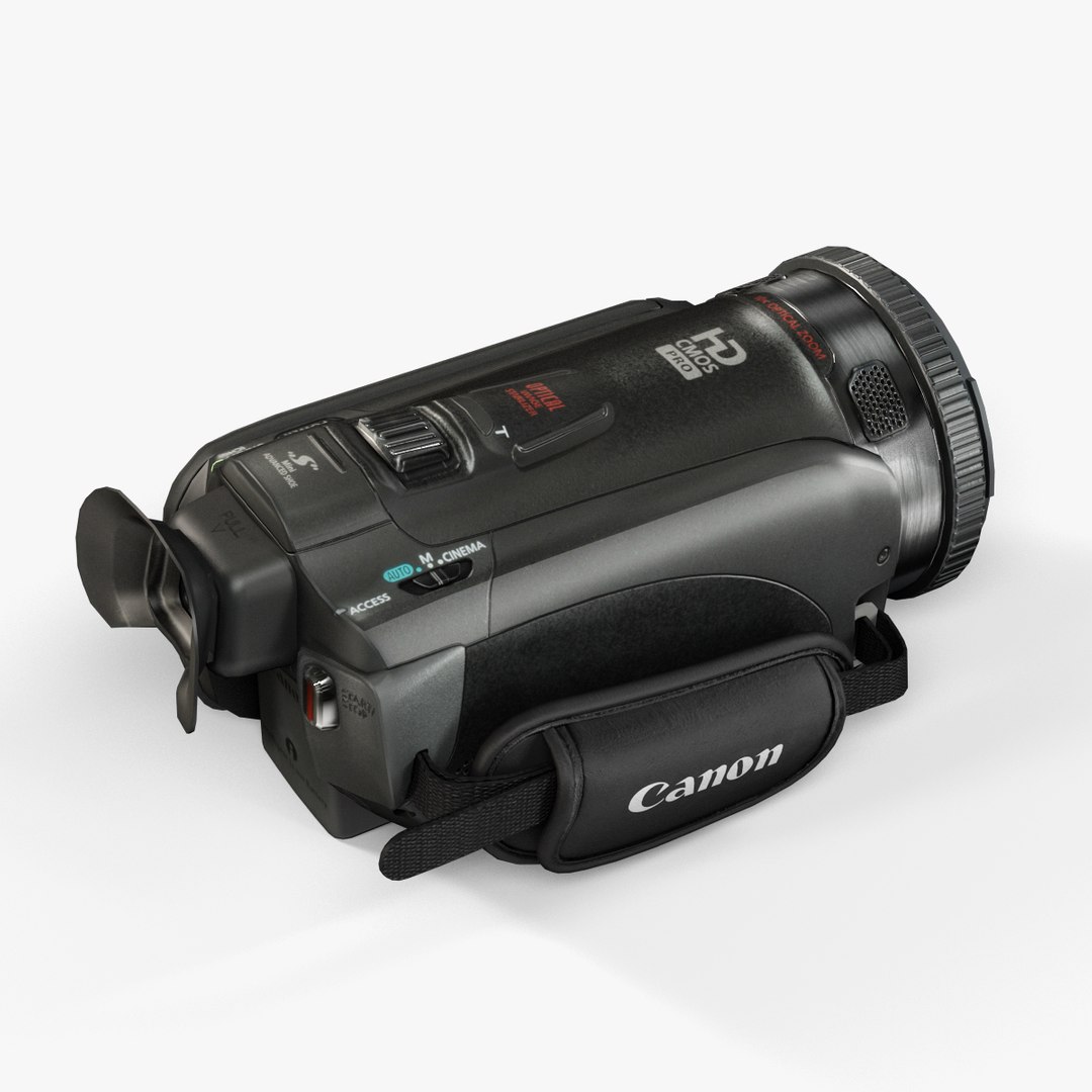 Low-poly Canon Vixia Hf 3d Max
