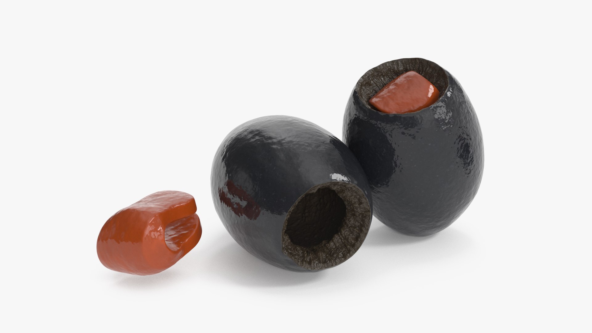 Stuffed Black Olives model https://p.turbosquid.com/ts-thumb/Ui/aQ89At/af/uzmevdecfdxv3evg_reproduction__stuffed_black_olives_016/jpg/1719241121/1920x1080/fit_q87/46da380f4fb60da9409274cabe5c6290c089bdac/uzmevdecfdxv3evg_reproduction__stuffed_black_olives_016.jpg