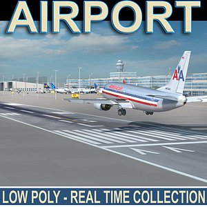 airport terminal air 3d model