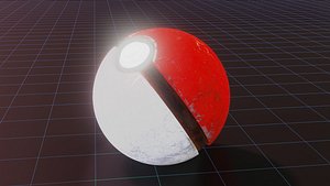 3D model pokeball ball