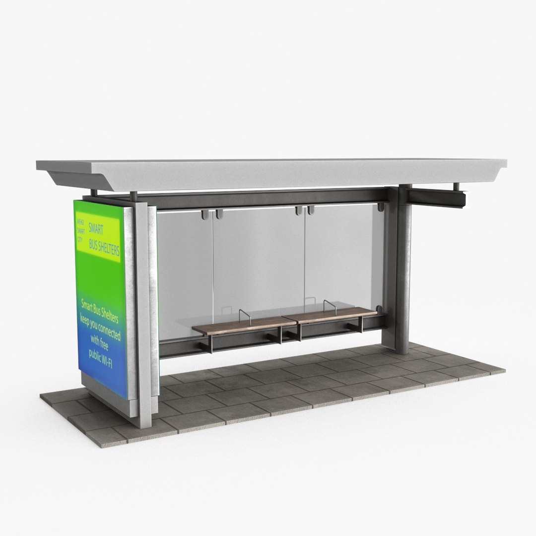 Bus Stop V1 3D Model - TurboSquid 2238901