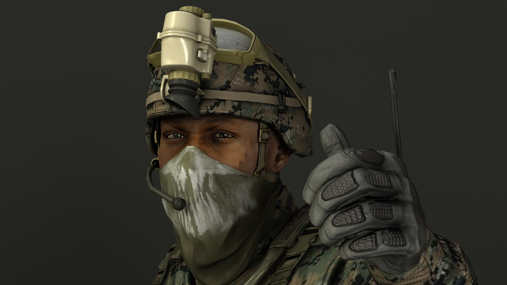 Military Male Soldier Usmc Model - TurboSquid 1513290