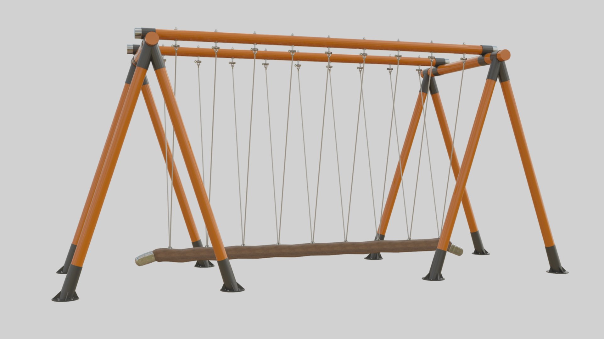 3D model Playground Goliath Rope Wood Swing 01 TurboSquid 2017190