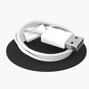 USB A To USB C 3D model